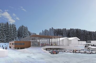 Die neue Talstation der Flying Mozart - Snow Space Salzburg